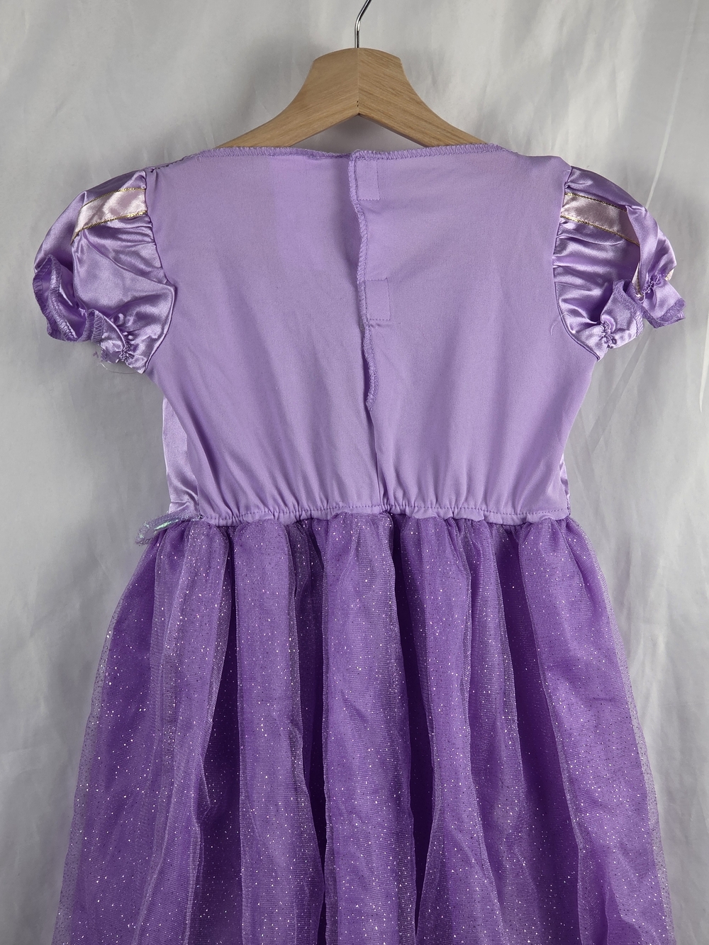 Purple Sparkle Tangled Princess Halloween Costume Pretend Play Dress Size 3T-4T - Picture 15 of 16
